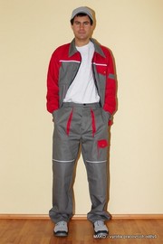 Kalhoty do pasu EXCELENT šedo/červené