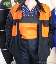 Pracovní oděv - laclový, černo/oranžový